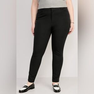Old Navy High Pixie Skinny Pants Black 28W